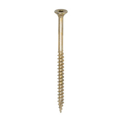 Timco C2 Clamp-Fix Multi-Purpose Premium Countersunk Gold Woodscrews5.0 X 80 (200Pcs) from B&Q