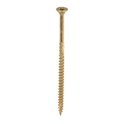 Timco C2 Clamp-Fix Multi-Purpose Premium Countersunk Gold Woodscrews5.0 X 100 (100Pcs) from B&Q