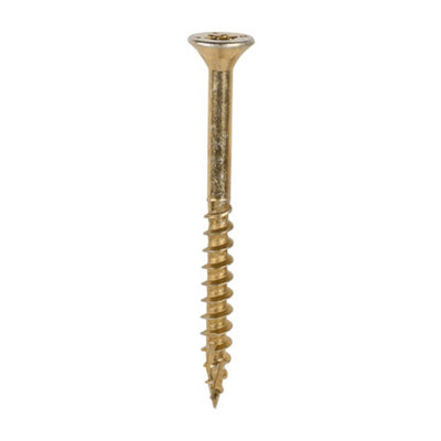 Timco C2 Clamp-Fix Multi-Purpose Premium Countersunk Gold Woodscrews6.0 X 70 (200Pcs) from B&Q