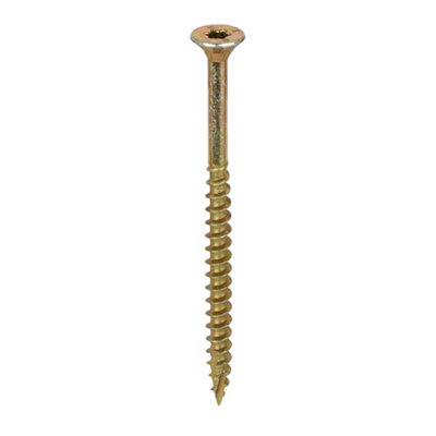 Timco C2 Clamp-Fix Multi-Purpose Premium Countersunk Woodscrews - 6.0 X 90 (100Pcs) Gold