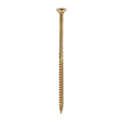 Timco C2 Clamp-Fix Multi-Purpose Premium Countersunk Woodscrews - 6.0 X 130 (100Pcs) Gold