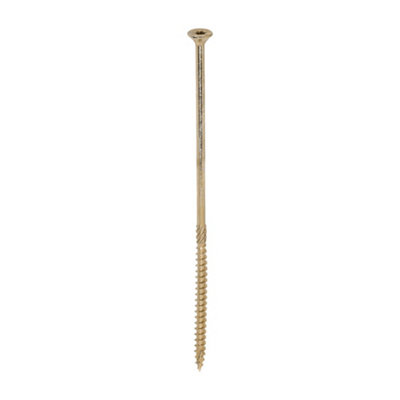 Timco C2 Clamp-Fix Multi-Purpose Premium Countersunk Gold Woodscrews6.0 X 180 (100Pcs) from B&Q