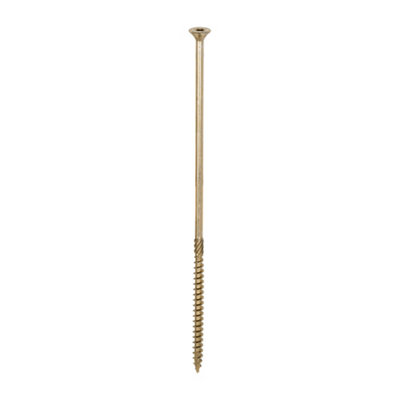 Timco C2 Clamp-Fix Multi-Purpose Premium Countersunk Gold Woodscrews6.0 X 200 (100Pcs) from B&Q