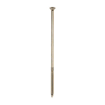 Timco C2 Clamp-Fix Multi-Purpose Premium Countersunk Woodscrews - 8.0 X 250 (50Pcs) Gold