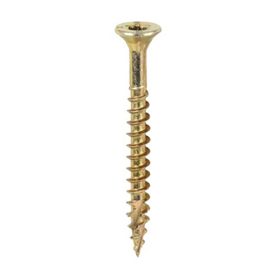 Timco C2 Clamp-Fix Multi-Purpose Premium Countersunk Gold Woodscrews4.0 X 40 (1200Pcs) from B&Q