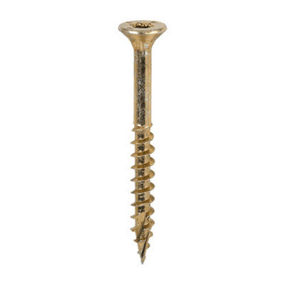 Timco C2 Clamp-Fix Multi-Purpose Premium Countersunk Gold Woodscrews5.0 X 50 (600Pcs) from B&Q