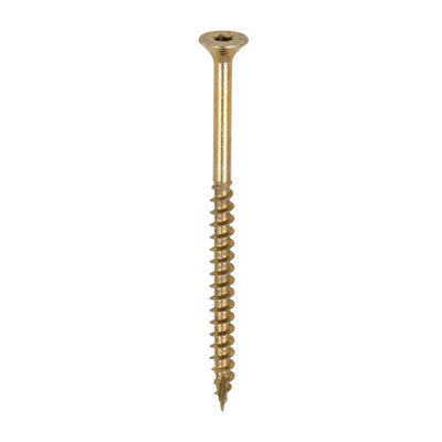 Timco C2 Clamp-Fix Multi-Purpose Premium Countersunk Gold Woodscrews5.0 X 80 (350Pcs) from B&Q