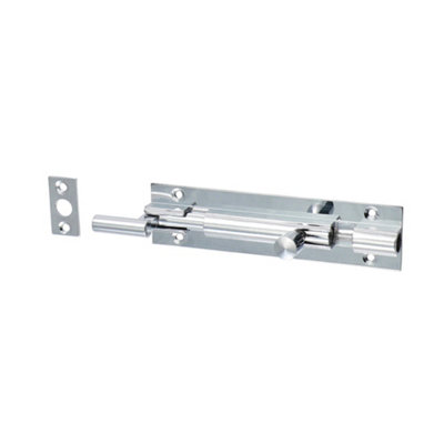Timco Necked Barrel Bolt Polished Chrome100 X 25mm from B&Q