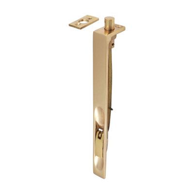 Timco Lever Action Flush Bolt Polished Brass200 X 19mm from B&Q
