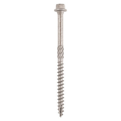 Timco Timber Screws Hex Flange Head A4 Stainless Steel - 6.7 X 50 (25Pcs) Green
