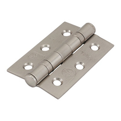 Timco Ball Bearing Hinges Grade 7 Steel Satin Nickel - 76 X 51 X 2.2
