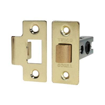 B&Q -  Economy Tubular Latch Electro Brass67mm