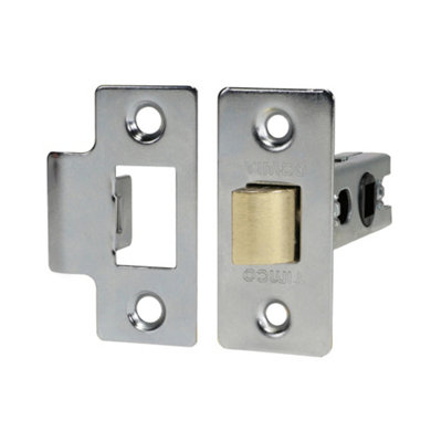 B&Q -  Economy Tubular Latch Nickel79.5mm