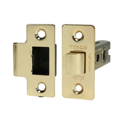 Timco Tubular Latch Electro Brass67mm from B&Q