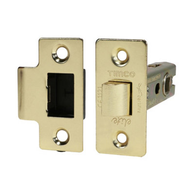 Timco Tubular Latch Electro Brass76mm from B&Q