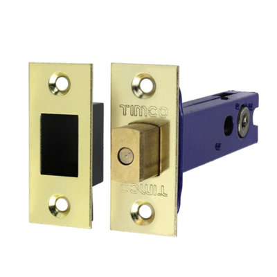 Timco Architectural Tubular Deadbolt Electro Brass & Satin Nickel103mm from B&Q