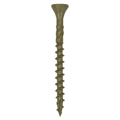 Timco C2 Deck-Fix Premium Countersunk Decking Screws - 4.5 X 65 (250Pcs) Green