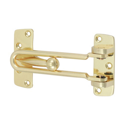 Timco Door Restrictor Electro Brass107mm from B&Q