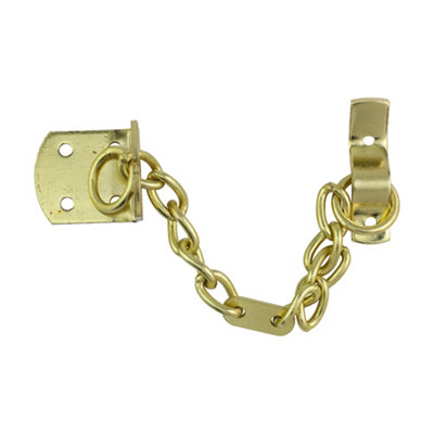 Timco Security Door Chain Electro Brass44mm from B&Q
