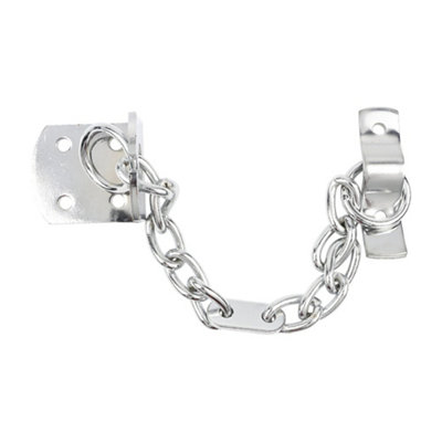 Timco Security Door Chain Satin Chrome44mm from B&Q
