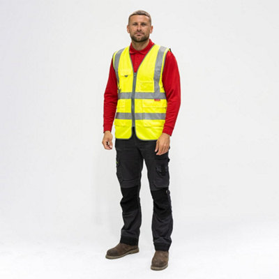 TimcoHi-Visibility Executive VestYellow (Size X Large1 Each) from B&Q