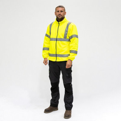 TimcoHi-Visibility Fleece JacketYellow (Size Large1 Each) from B&Q