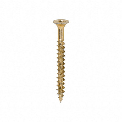 Timco Velocity Premium Multi-Use Countersunk Gold Woodscrews4.0 X 40 (1200Pcs) from B&Q