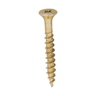 Timco Velocity Premium Multi-Use Countersunk Gold Woodscrews5.0 X 40 (800Pcs) from B&Q