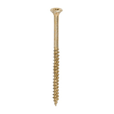 Timco Velocity Premium Multi-Use Countersunk Gold Woodscrews5.0 X 80 (350Pcs) from B&Q