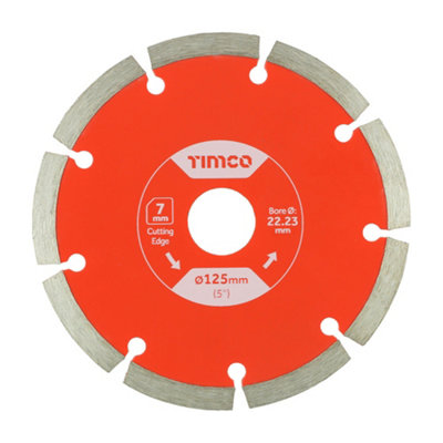 Timco Premium Diamond Blade Segmented125 X 22.2 from B&Q