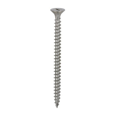 Timco Classic Multi-Purpose Countersunk A4 Stainless Steel Woodcrews - 5.0 X 70 (200Pcs) Green
