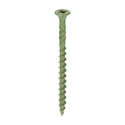 B&Q -  Decking Screws Countersunk Exterior Green4.5 X 60 (1500Pcs)