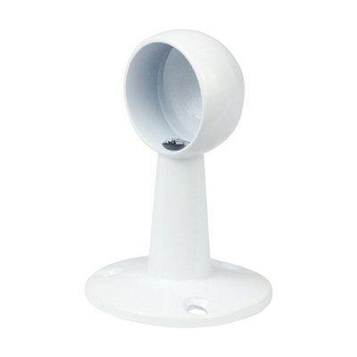 TimcoEnd BracketFor Round TubeWhite (Size 25mm2 Pieces) from B&Q