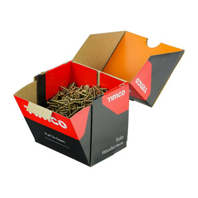Timco Solo Countersunk Woodscrews - 4.0 X 30 (1000Pcs) Gold