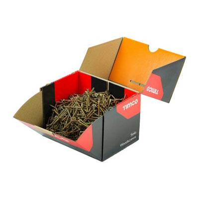 Timco Solo Countersunk Woodscrews - 4.0 X 50 (1000Pcs) Gold