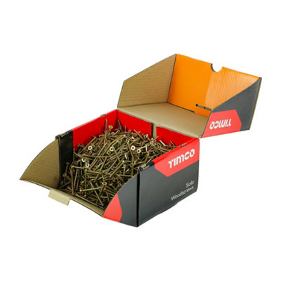 Timco Solo Countersunk Gold Woodscrews5.0 X 60 (1000Pcs) from B&Q