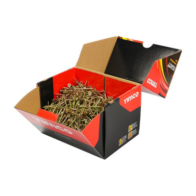 Timco Yellow - Velocity Premium Multi-Use Screws - Pz - Double Countersunk - (X 50 - 1000 Pieces) Size 4.0