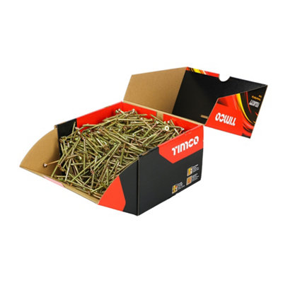 Timco Yellow - Velocity Premium Multi-Use Screws - Pz - Double Countersunk - (X 80 - 1000 Pieces) Size 5.0