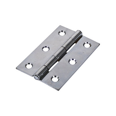 TimcoButt HingeFixed Pin (1838)Polished Chrome (Size 100 X 702 Pieces) from B&Q
