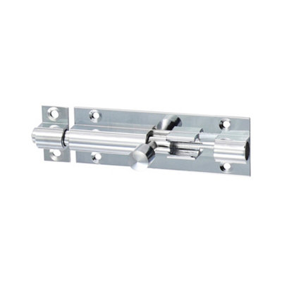 TimcoStraight Barrel BoltPolished Chrome (Size 75 X 25mm1 Each) from B&Q