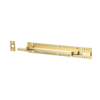 TimcoNecked Barrel BoltPolished Brass (Size 150 X 25mm1 Each) from B&Q