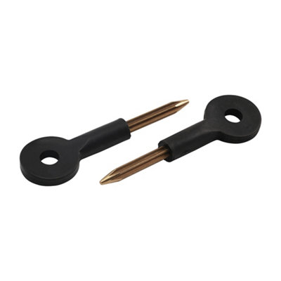 TimcoSpare Rack Bolt Keys (Size 80mm2 Pieces) from B&Q