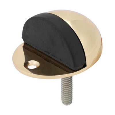 TimcoOval Door StopPolished Brass (Size 47mm1 Each) from B&Q