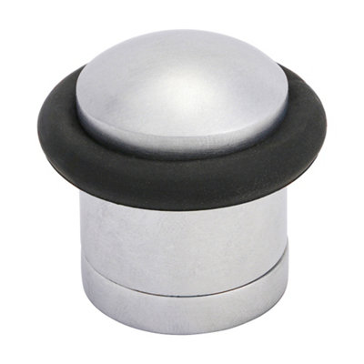 TimcoCylinder Door StopSatin Chrome (Size 41mm1 Each) from B&Q