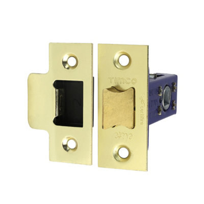 TimcoArchitectural Tubular LatchElectro Brass & Satin Nickel (Size 64 Case / 45 Backset1 Each) from B&Q