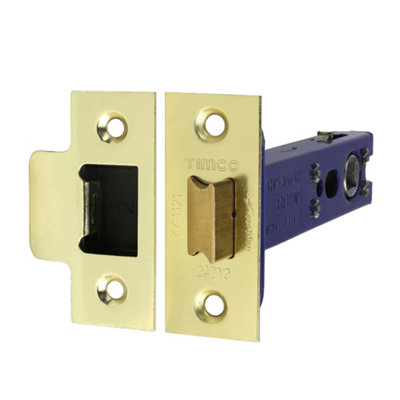 TimcoArchitectural Tubular LatchElectro Brass & Satin Nickel (Size 103 Case / 82.5 Backset1 Each) from B&Q