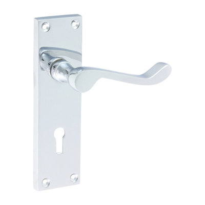 TimcoVictorian Scroll Lock HandlesPolished Chrome (Size 152 X 422 Pieces) from B&Q