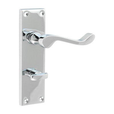 TimcoVictorian Scroll Bathroom HandlesPolished Chrome (Size 152 X 422 Pieces) from B&Q