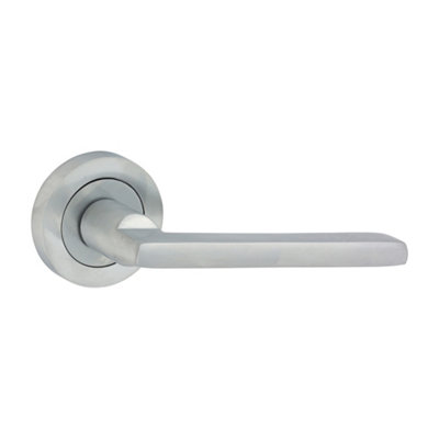 B&Q - TimcoRadmore Lever On Rose HandlesSatin Chrome (Size 51mm2 Pieces)