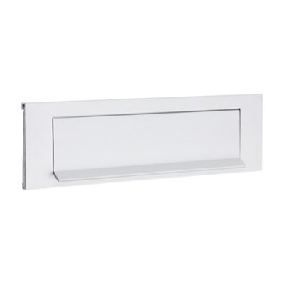 Ledge Letter Plate Box Front Door Gravity Flap Satin  Aluminium New Sh91 - Image 4